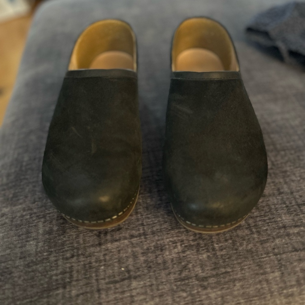 Brenna Dansko clogs, worn a hand full of times. I just don’t like clogs.